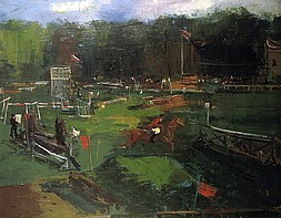 Pferdespringen, 1935, Öl auf Leinwand, 73x92 cm, WV 273