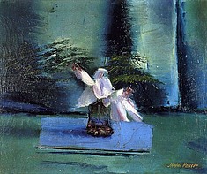 Zyklamen, um 1935, Öl auf Leinwand, 45x55 cm, WV 284