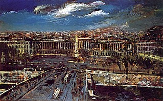  Place de la Concorde, Paris (I), 1951, Öl auf Hartplatte, 74x120 cm, WV 514, (Ausschnitt)