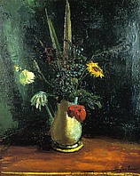  Blumen in weißem Krug (II), 1931 oder früher, Öl auf Leinwand, 73x60 cm,         WV 151