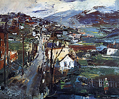 Österreichische Landschaft, 1934, Öl auf Leinwand, 73x92 cm, WV 241, USA