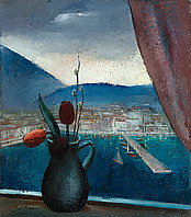 Monte Carlo, 1928, Öl auf Leinwand, 47x41 cm, Antiquitäten, Kunsthandel Freller, Linz