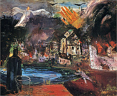 Katastrophentraum (Traumerinnerung), 1937, Öl auf Leinwand, 60x73 cm, WV 333