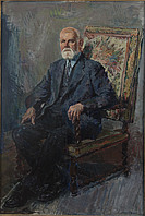 Bundespräsident Dr.h.c. Theodor Körner, 1952, Öl auf Leinwand, 180 x 120 cm, WV 527, Heeresgeschichtliches Museum, Wien