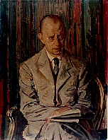 Botschafter Renato Prunas, 1950, Öl auf Hartplatte, 94 x 72 cm, WV 506, Italien