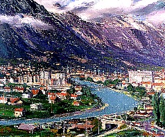 Innsbruck (V), 1964, Öl auf Leinwand, 60x73 cm, WV 652, court. Kovacek, Gemälde- und Glasgalerie, Wien