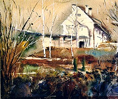  Mein Haus in Waidhofen, 1936, Aquarell