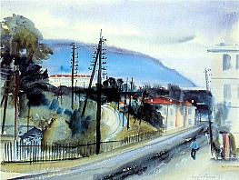 Beaulieu an der Riviera, 1935, Aquarell