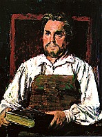 Otto Wiener als Hans Sachs, 1969, Öl auf Leinwand, 92 x 75 cm, WV 708