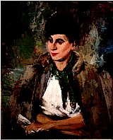 Hilde Nechansky, 1935, Öl auf Leinwand, 73,5 x 59,5 cm, Sammlung Schömer, Klosterneuburg, WV 280